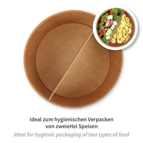 Trennsteg Kraft/PE braun passend für Bowl Ø 18,5cm für 62586, 62587